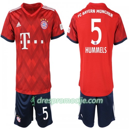 FC Bayern München Dres Hummels 5 Dječji Domaći 2018/19 Kratkih Rukava FC Bayern München Dres Hummels 5 Dječji Domaći 2018/19 Kratkih Rukava